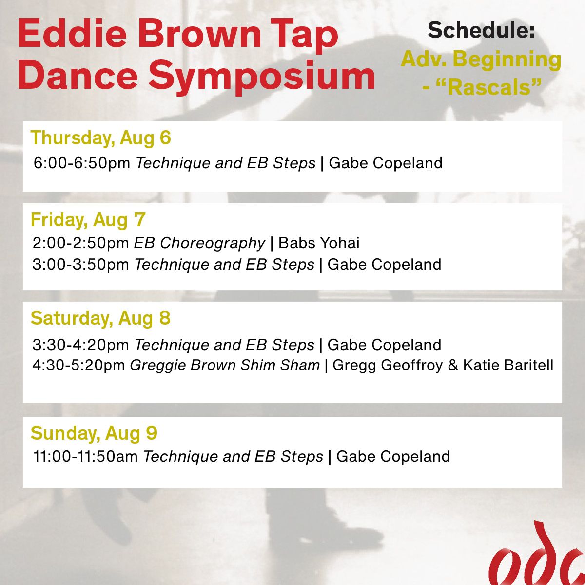 Eddie Brown Rascals Schedule