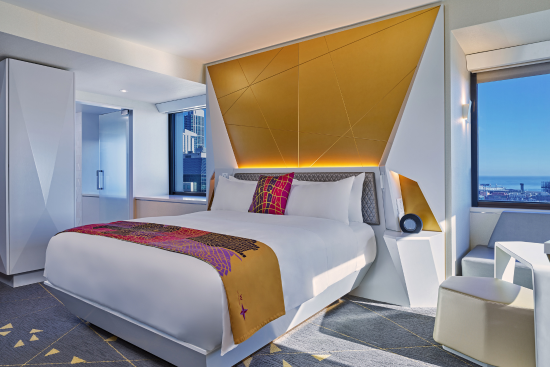Hotel room in San Francisco.